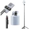 Andoer Treppiede estensibile per selfie per telefono Lunghezza massima 131 cm con vite da 1/4 di pollice Clip per telefono staccabile Otturatore remoto Treppiede per Vlog Selfie Live Streaming Foto di