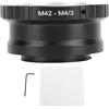 Zisemeil Adattatore per obiettivo da M42 a M4/3 per fotocamera digitale, anello convertitore per EP1, EP2, EP3, EPL1, EPL2, 4/3