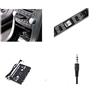 Gi-Star Adattatore a cassetta, con jack da 3,5 mm, per smartphone, lettori MP3/CD/MD, iPod, nero