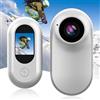 Jectse Mini Body Camera, Fotocamera Tascabile Magnetica 1080P con Clip Posteriore, Videoregistratore Portatile Indossabile con Display HD da 1 Pollice, per Viaggi, Ciclismo, Sci,