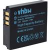 vhbw 1x batteria compatibile con Panasonic Lumix DMC-FX8, DMC-FX9, DMC-LX1, DMC-LX2, DMC-LX3 fotocamera (750mAh, 3,6V, Li-Ion)