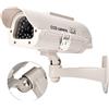 Generic Telecamera di Simulazione Monitor Finto Energia Solare Impermeabile con Cablaggio Realistico e Luce LED per Casa e Magazzino