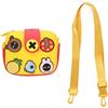 Akozon Custodia per Fotocamera per Bambini a Forma di Cartone Animato di Grande capacità con Alloggiamento per Buffer per Ragazzi e Ragazze (Giallo)