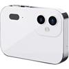 Junterone Fotocamera Digitale CCD 4K Videocamera Flash Digitale 64MP con Touch Screen Zoom Digitale 16X Telecamera di Visione Notturna IR Bianco