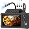 Derosko Ennovor Endoscopio Industrial con Schermo Grande da 5", Endoscopio a Doppia Lente HD 1920P, Telecamera endoscopica con 8+1 LED Regolabili, IP67 Impermeabile Telecamera Ispezione, Cavo Semirigido - 10M