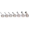 Gucagle Kit ugelli per pistola ad aria calda 7 pezzi ugelli obliqui in lega di alluminio per stazioni dissaldanti compatibili con 861 861DW 857DW 857DX 856AX 1300A