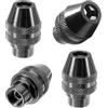 GnDaYoug Confezione da 4 mandrini a cambio rapido per utensili rotanti Dremel - Adattatore per mandrino a 3 ganasce interamente in metallo da 1/32 a 1/8, compatibile con Dremel 395 3000 4000 4300 8220 3000