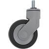 Lylithuif Ruota silenziosa TPR 4 pollici TPR con gambiti con filo con filo m12 rotelle rotolanti per mobili per mobili banchi musicali strumenti per strumenti musicali tavoli artistici
