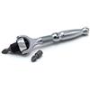 Titan 11318 1/4 Drive x 4 Inch 90-Denti Testa Girevole Micro Cricchetto Bit Driver - Argento