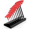TEKTON Ball End Hex T-Handle Key Set with Stand, 10-Piece (2-10 mm) | KTX92201