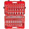 TEKTON, SKT25302, Set di chiavi a bussola e cricchetto da 1/2 con custodia, 83 pezzi (3/8-1-5/16, 10-32 mm)
