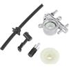 GTWSQQ 1 Set Motosega Pompa Olio Filtro Tubo Tubo Linea Kit a Vite Senza Fine Adatto for Motosega Cinese 25CC 2500 Pezzi di Ricambio Attrezzi Da Giardino
