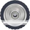Generico Compatibile for 1 pezzo Dia.150mm * 50mm Ruota in gomma Smerigliatrice a nastro Contatto tenditore attivo 6 x2 Parte levigatrice(K150x50mm 6004 20mm,70A common)
