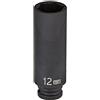 Grey Pneumatic 1/4 Drive x 12 mm profondità magnetica