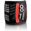 TIANMIMISM Cintura magnetica con 10 potenti magneti per tenere viti, chiodi, bulloni, punte per trapano, elementi di fissaggio (nero)
