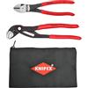 KNIPEX 9K 00 80 124 US Cobra 10 in. Box Joint Pliers/8 in. Diagonal Cutting Pliers Set with Bonus Bag (3-Piece)