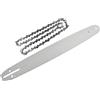FACULX Catena con barra guida da 45,7 cm, calibro 72DL, compatibile con motosega da 62 CC, 58 CC, 52 CC, parte di ricambio in acciaio, per motosega cinese 4500, 5200, 5800