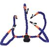 Generic Stazione di Terza Mano Flessibile per Mani D'aiuto per Saldatura, per Officine Artigianali, 5 Artigli, Bracci Leggeri per Creazione di Gioielli, Base Stabile per Professionisti della (BLUE)