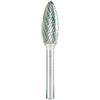 Rhodius Punta di fresatura in metallo duro Forma H HF H TOP, 9,6 x 19,0 x 6,0 x 64, PE: 1