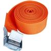 HLHLH Cinghie di fissaggio for carichi da 2 m con fibbia in metallo, fune traino for auto, moto, bici, for bagagli, borse, accessori a cricchetto resistenti(Orange)