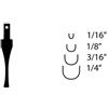Flexcut Sgorbia a U, acciaio ad alto tenore di carbonio, #11 X 3/16, (SK409)