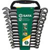 SATA Set di 12 chiavi combinate metriche a cricchetto metriche - Black Edition