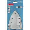 Makita Carta abrasiva per levigatrice a delta, 100 x 150 mm, grana A100, 10 pezzi, bianco