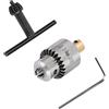 Jeffergarden Mandrino JTO, Mini Mandrino per Trapano con Chiave, Supporto Conico da 0,3-4 Mm per Trapano Elettrico e Fresatrice per Tornio