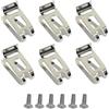 Daaxing 6 ganci di ricambio per cintura, in acciaio inossidabile, accessori per attrezzi, argento, taglia unica, 47 x 28 mm, adatti per trapano a percussione Makita e trapani a batteria LXT