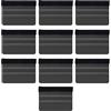 ANKROYU Professional Wrap Squeegee 10 pezzi raschietto per auto antigraffio per installazione di pellicole per oscuramento vetri automobilistici riparazione elettronica kit raschie (Nera)