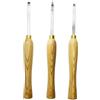 Generic Utensile Per Tornitura Del Legno Con Inserto In Carburo Di Tungsteno Ci4, Scalpello Diamantato, Manico In Faggio Ergonomico, Per Lavori Fai-da-te(Set of 3 Tool)