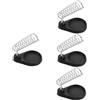 Operitacx 4 Pezzi Rastrelliera di saldatura rotonda saldare magnetico piccolo ferri da saldatura supporto rettangolare per saldatore supporto per saldatore da tavolo ferro da stiro Nero