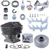 LIWaaGe For MS460 046 Motosega 54mm Kit Cilindro Pistone Parti 11280201221 Guarnizione Paraurti Punta Valvola di Sfogo Pressione