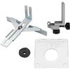 Minflora Sagoma guida per fresatrice 3710 3709, design con guida dritta per facilitare il taglio dei bordi e l'artigianato (set da 4 pezzi)