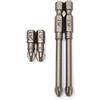 RIFTWILD DP 0059-005 JIS (standard industriale giapponese) punte per cacciavite a percussione #2#3 standard e lunghe 1/4 (set da 4, 1 di ciascuno)