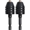 FACAIIO 2 adattatori di conversione per mandrino senza chiave, 03-65 mm, cacciavite a cambio rapido, utensili con codolo esagonale da 35,6 cm