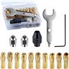 Generic Set Collet Per Mandrino Ricambi Senza Chiave 0.5-3.2mm