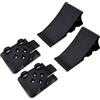 trailer parts4u P4U - 2 cunei per freno con supporto cuneo per rimorchio, colore: Nero