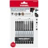 VESSEL Assortimento di punte per rimozione viti Impact & Out (Ufficiale USA)