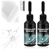 KFDDRN kit riparazione parabrezza auto, 4 pezzi ripara parabrezza auto per riparare le incrinature, scheggiature, fessure e graffi