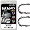 Mamuth Wild Nature 2 catene per motosega, 40 cm, 1,1 mm, 57 TG, per Bosch AKE 35-19S