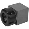 Generic Porta di Mandrino Collezione a Molla, Supporto a Blocchi di Mandrino a Colpa Quadrata in Acciaio Duro CNC per la Macchina per Incisione del Tornio CNC ER32 Porta Collezione Set Blocco