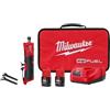 Milwaukee 2486-22 M12 Carburante 1/4 Dritto Die Grinder 2 Batteria Kit