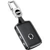 HIZH Custodia per chiave auto per Volvo XC40 XC60 XC70 XC90 C30 S60 S80 S90 V60 V70 V90, custodia leggera in metallo sintetico per chiave dell'auto, nero