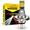 Ruiandsion H4 LED Lampadina per faro moto DC 10-30V Super Bright 3030 30SMD Chipset Lampadina LED per faro moto, Giallo