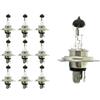 CARALL 10 Pezzi Lampada Alogena 12V Per Auto (H4 P43T 12V 60/55W)