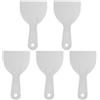 QUARKZMAN 5pcs Spatola 3.9 Larghezza 1.7mm Sottile Flessibile Grigio | Stucco, Spatole Plastica, Per Nastratura Cartongesso Stuccatura Pittura Raschiatura Parete
