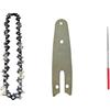NnYuaUil Accessori for parti di attrezzi da giardino Lama for sega a catena da 4 pollici 28 maglie for motosega elettrica al litio con guida a barra Taglio di rami di legno di ricambio
