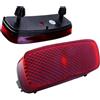 FGGHDR Gruppo Fanale Posteriore 2x Riflettore Paraurti Posteriore Rosso Senza Luce Per Peugeot 107 206 607 Expert Lampada Coda Luce Posteriore