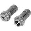 LLMWFA Pinza per fresatrice 2 pezzi mandrino portapinza for macchina for incisione, utensili di serraggio for smerigliatrice a matrice da 3-6,35 mm, parti for elettrici for incisore(3.18mm 6.35mm)